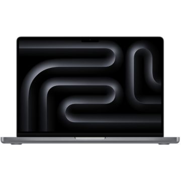 Laptop Apple 14.2'' MacBook Pro 14 Liquid Retina XDR, Apple M3 chip (8-core CPU), 8GB, 512GB SSD, Apple M3 10-core GPU, macOS Sonoma, Space Grey, INT keyboard, 2023