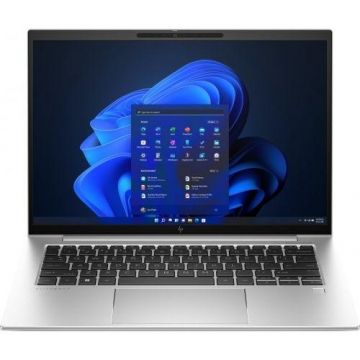 Laptop HP EliteBook 840 G10 (Procesor Intel Core i7-1360P (18M Cache, up to 5.0 GHz), 14inch WQXGA, 32GB, 1TB SSD, Intel Iris Xe Graphics, Win 11 Pro, Argintiu) + HP Wolf Pro Security
