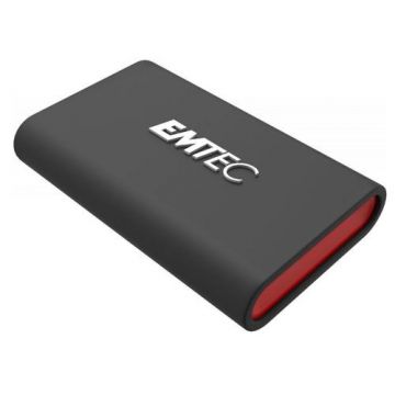 SSD Extern EMTEC X210 Elite Portable, 256GB, USB 3.2 Gen2 Type-C, 4K (Negru)