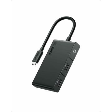 Anker Hub Anker 332 USB-C 5-in-1,4K HDMI, 5Gbps USB-C, 2xUSB-A, Power Delivery 100W, Negru
