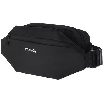Canyon Canyon FB-1, Fanny pack - Borseta, 270 mm x 130 mm x 55 mm, poliester interior-exterior, Negru