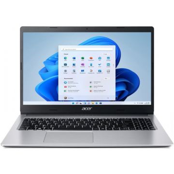 Laptop Acer 15.6'' Aspire 3 A315-43, FHD IPS, Procesor AMD Ryzen™ 3 5300U, 8GB DDR4, 256GB SSD, Radeon, Win 11 Home, Silver