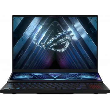 Laptop ASUS Gaming 16'' ROG Zephyrus Duo 16 GX650RS, UHD+ 120Hz, Procesor AMD Ryzen™ 9 6900HX (16M Cache, up to 4.9 GHz), 32GB DDR5, 2TB SSD, GeForce RTX 3080 8GB, Win 11 Home, Black