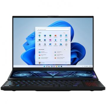 Laptop Gaming ASUS ROG Zephyrus Duo 16 GX650RX cu procesor AMD Ryzen™ 9 6900HX pana la 4.90 GHz, 16, UHD+, 120Hz, 3ms, IPS, 32GB, 2TB PCIe® 4.0 NVMe™ M.2 SSD, NVIDIA® GeForce RTX™ 3080 Ti 16GB GDDR6, Windows 11 Home, Black
