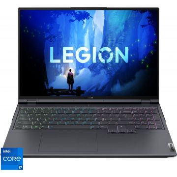 Laptop gaming Lenovo Legion 5 Pro 16IAH7H cu procesor Intel Core i7-12700H, 16, WQXGA, 2x8GB, 1TB SSD, NVIDIA GeForce RTX 3070 8GB, No OS, Storm Grey