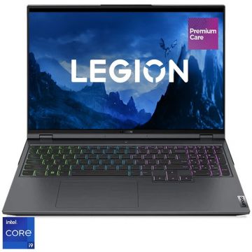 Laptop gaming Lenovo Legion 5 Pro 16IAH7H cu procesor Intel Core i9-12900H, 16, 2560x1600, 16GB, 1TB SSD, NVIDIA GeForce RTX 3070 8GB GDDR6, No OS, Storm Grey