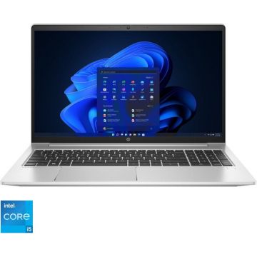 Laptop HP 15.6'' ProBook 450 G9, FHD IPS, Procesor Intel® Core™ i5-1235U (12M Cache, up to 4.40 GHz, with IPU), 16GB DDR4, 512GB SSD, Intel Iris Xe, Win 11 Pro, Silver