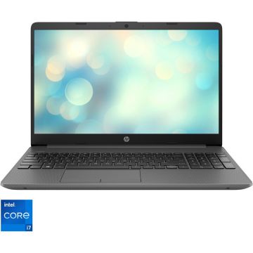 Laptop HP 15-dw3004nq cu cu procesor Intel® Core™ i7-1165G7 pana la 4.70GHz, 15.6, Full HD, IPS, 8GB DDR4, 512GB SSD PCIe, NVIDIA GeForce MX450 2GB, FreeDOS 3.0, Chalkboard Gray
