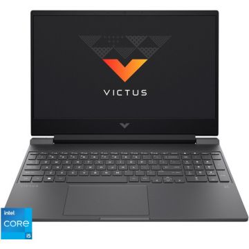 Laptop HP Gaming 15.6'' Victus 15-fa0016nq, FHD IPS, Procesor Intel® Core™ i5-12500H (18M Cache, up to 4.50 GHz), 16GB DDR4, 512GB SSD, GeForce RTX 3050 4GB, Free DOS, Mica Silver