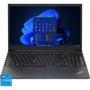 Laptop Lenovo 15.6'' ThinkPad E15 Gen 4, FHD IPS, cu procesor Intel® Core™ i5-1235U (12M Cache, up to 4.40 GHz, with IPU), 16GB DDR4, 512GB SSD, Intel Iris Xe, Win 11 Pro