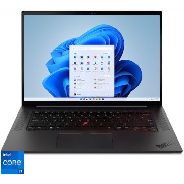 Laptop Lenovo 16'' ThinkPad X1 Extreme Gen 4, WQUXGA IPS, Procesor Intel® Core™ i7-11850H, 32GB DDR4, 1TB SSD, GeForce RTX 3070 8GB, Win 11 DG Win 10 Pro, Black Weave