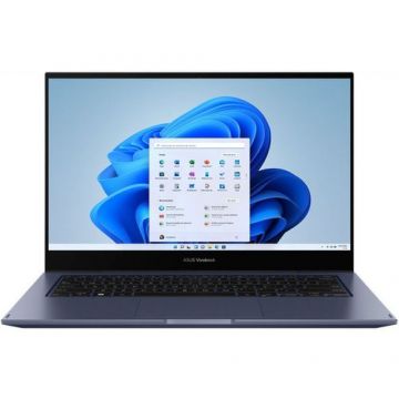 Laptop 2in1 Asus VivoBook Go Flip TP1401KA (Procesor Intel® Pentium® Silver N6000 (4M Cache, up to 3.30 GHz) 14inch FHD Touch, 8GB, 256GB SSD, Intel® Iris Xe Graphics, Win11 S, Albastru)