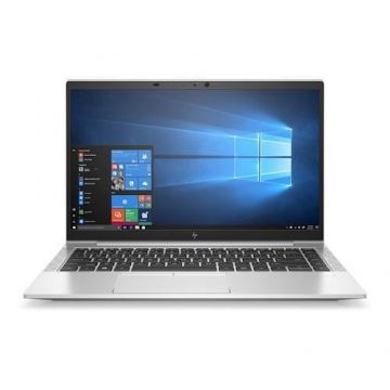 Laptop HP EliteBook 845 G8 (Procesor AMD Ryzen 5 PRO 5650U (16M Cache, up to 4.20 GHz) 14inch FHD, 8GB, 256GB SSD, AMD Radeon Graphics, Win10 Pro, Argintiu)