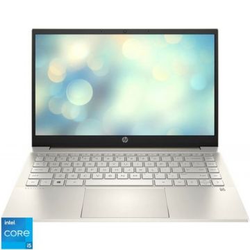 Laptop HP Pavilion 14-dv1012nq (Procesor Intel® Core™ i5-1155G7 (8M Cache, up to 4.50 GHz) 14inch FHD, 16GB, 512GB SSD, Intel Iris Xe Graphics, Win 11 Home, Auriu)