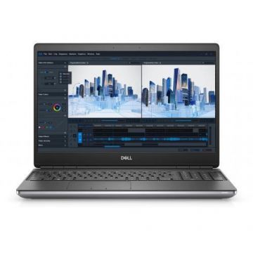 Laptop Dell Precision 7560 (Procesor Intel® Core™ i9-11950H (24M Cache, up to 4.9 GHz), 15.6inch FHD, 16GB, 512GB SSD, nVidia RTX A2000 @4GB, Windows 11 Pro, Gri)