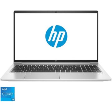 Laptop HP 15.6'' ProBook 450 G9, FHD IPS, Procesor Intel® Core™ i5-1235U, 8GB DDR4, 256GB SSD, Intel Iris Xe, Free DOS, Silver
