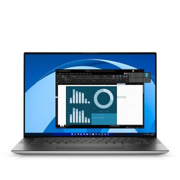 Ultrabook DELL 15.6'' XPS 15 9520, UHD+ InfinityEdge Touch, Procesor Intel® Core™ i7-12700H (24M Cache, up to 4.70 GHz), 16GB DDR5, 1TB SSD, GeForce RTX 3050 Ti 4GB, Win 11 Pro, Platinum Silver, 3Yr BOS