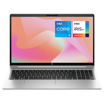 Laptop HP ProBook 450 G10 (Procesor Intel® Core™ i5-1335U (12M Cache, up to 4.60 GHz) 15.6inch FHD, 8GB, 512GB SSD, Intel® Iris® Xe Graphics, Argintiu)