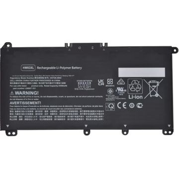 Acumulator notebook HP Baterie HP HSTNN-DB9Y Li-Polymer 3440mAh 3 celule 11.34V Acumulator notebook HP Baterie HP HSTNN-DB9Y Li-Polymer 3440mAh 3 celule 11.34V