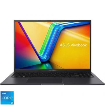 Laptop ASUS VivoBook 16X K3604ZA cu procesor Intel® Core™ i5-1235U pana la 4.40 GHz, 16inch, WUXGA, 16GB, 512GB SSD, Intel Iris Xᵉ Graphics, No OS, Negru