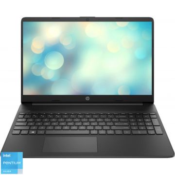 Laptop HP 15.6'' 15s-fq3015nq, HD, Procesor Intel® Pentium® Silver N6000 (4M Cache, up to 3.30 GHz), 4GB DDR4, 256GB SSD, GMA UHD, Free DOS, Black