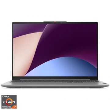 Laptop Lenovo IdeaPad Pro 5 16APH8 cu procesor AMD Ryzen™ 7 7840HS pana la 5.1 GHz, 16inch, 2.5K, IPS, 32GB, 1TB SSD, NVIDIA® GeForce RTX™ 3050 6GB GDDR6, No OS, Gri