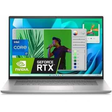 Laptop Inspiron 7630 QHD+ 16 inch Intel Core i7-13700H 16GB 512GB SSD RTX 3050 Windows 11 Silver