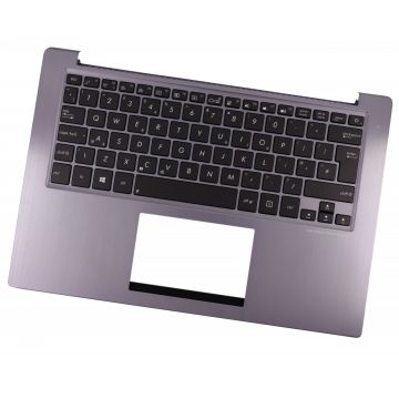 Tastatura Asus U38D Gri cu Palmrest Gri iluminata backlit