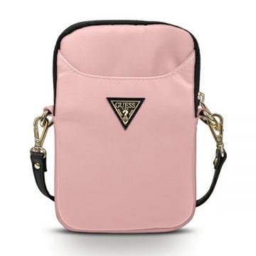 Guess Bag Profesional Gupbntmllp Pink Nylon Triangle Logo Guess Bag Profesional Gupbntmllp Pink Nylon Triangle Logo