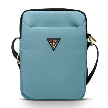 Blue Nylon Guess Bag for Tablets Gutb10ntmllb Triangle Logo