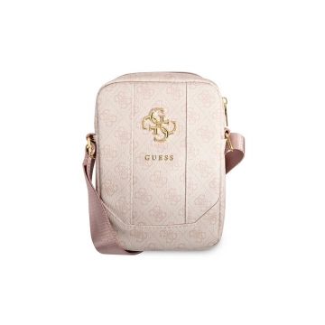 Guess Pink Notebook Bag with Big Metal Logo - Gutb10g4gfpi