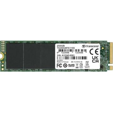 SSD Transcend MTE115S, 250GB, M.2 2280, PCIe Gen3 x4 NVMe