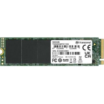 SSD Transcend MTE115S, 500GB, M.2 2280, PCIe Gen3 x4 NVMe