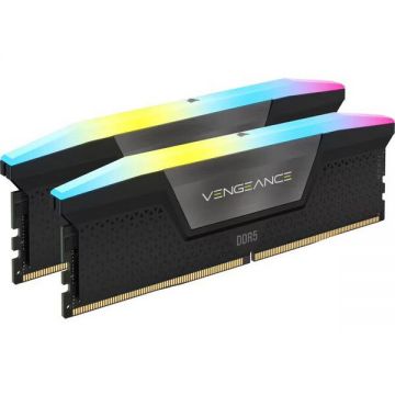 CORSAIR Memorii Corsair Vengeance RGB 32GB (2x16GB), DDR5, 6000MHz, CL30, 1.4V Intel XMP