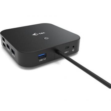 I-TEC Docking Station I-tec C31DUALDPDOCKPD,  Negru