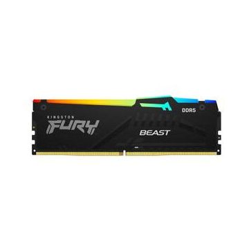 Kingston Memorie Kingston FURY Beast RGB, DDR5, 8GB, 5200MHz, CL36, 1.35V