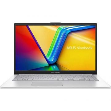Laptop ASUS Vivobook Go 15 OLED L1504FA (Procesor AMD Ryzen™ 3 7320U (4M Cache, up to 4.1 GHz) 15.6inch FHD, 8GB DDR5, 512GB SSD, AMD Radeon 610M Graphics, Argintiu)