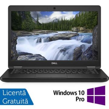 Laptop Refurbished Dell Latitude 5490, Intel Core i5-7300U 2.60GHz, 16GB DDR4, 240GB SSD, 14 Inch, Webcam + Windows 10 Pro