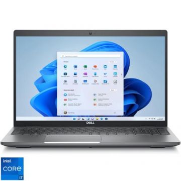 Laptop Dell Precision 3580 (Procesor Intel® Core™ i7-1360P (18M Cache, up to 5.00 GHz) 15.6inch FHD, 16GB, 512GB SSD, nVidia RTX A500 @4GB, Windows 11 Pro, Gri)