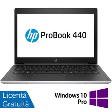 Laptop Refurbished HP ProBook 440 G5, Intel Core i5-8250U 1.60GHz, 8GB DDR4, 256GB SSD, 14 Inch Full HD, Webcam + Windows 10 Pro