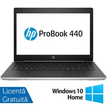 Laptop Refurbished HP ProBook 440 G5, Intel Core i5-8250U 1.60GHz, 8GB DDR4, 256GB SSD, 14 Inch Full HD, Webcam + Windows 10 Home