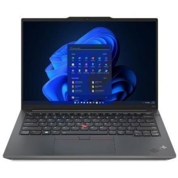 Lenovo Laptop Lenovo ThinkPad E14 Gen 5, Intel Core i5-1335U, 14 inch WUXGA, 16GB RAM, 512GB SSD, No OS, Negru