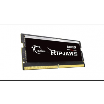 Memorie RAM pentru notebook, G.skill, 16 GB, 4800 MHz DDR5, Ripjaws CL34, F5-4800S3434A16GX1-RS