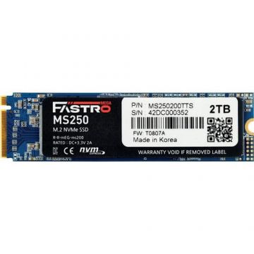 SSD MegaFastro MS250, 2TB, PCIe Gen 3.0x4, 3D TLC