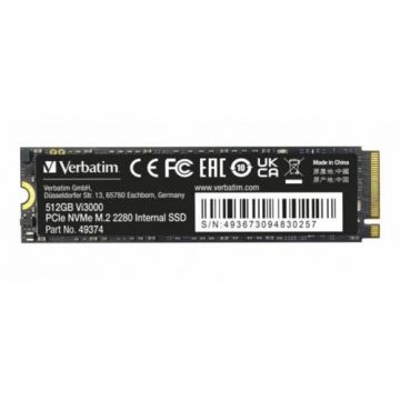 SSD Verbatim Vi3000, 512GB, PCIe NVMe M.2