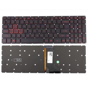 Tastatura Acer Predator G3-572 Neagra iluminata rosu backlit