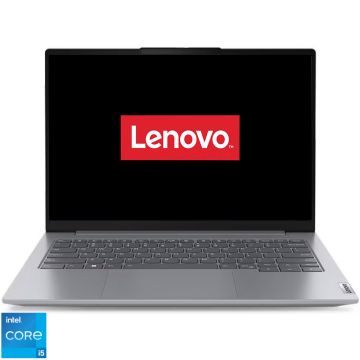 Laptop Lenovo 14'' ThinkBook 14 G6 IRL, WUXGA IPS, Procesor Intel® Core™ i5-1335U (12M Cache, up to 4.60 GHz), 16GB DDR5, 512GB SSD, Intel Iris Xe, No OS, Arctic Grey