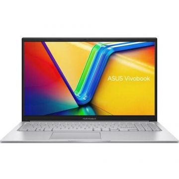 Asus Laptop Asus Vivobook 15 R1504ZA, Intel Core i7-1255U, 15.6 inch FHD, 8GB RAM, 512GB SSD, Free DOS, Argintiu