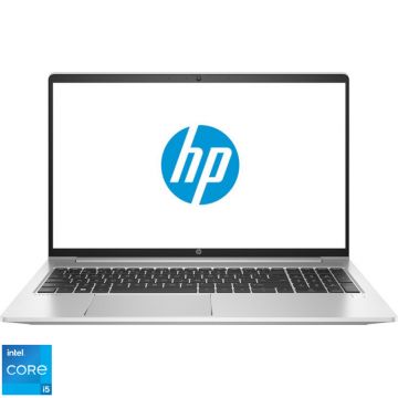 Laptop HP 15.6'' ProBook 450 G9, FHD IPS, Procesor Intel® Core™ i5-1235U (12M Cache, up to 4.40 GHz, with IPU), 8GB DDR4, 512GB SSD, Intel Iris Xe, Free DOS, Silver