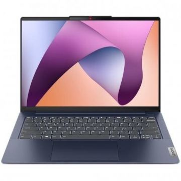 Lenovo Laptop Lenovo IdeaPad Slim 5 14ABR8, AMD Ryzen 7 7730U, 14 inch WUXGA, 16GB RAM, 1TB SSD, Free DOS, Albastru